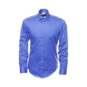 Рубашка с длинным рукавом, синий, L